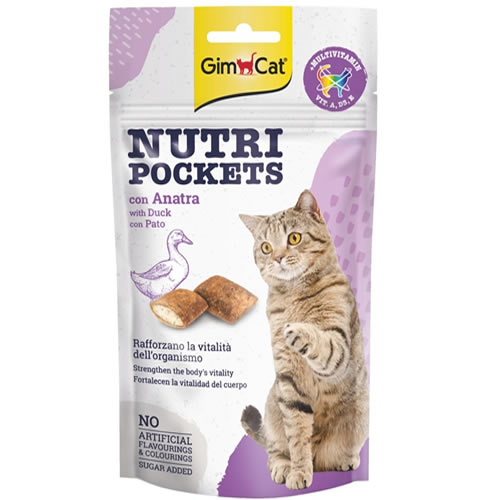 Gim Cat Nutripockets Ördekli Kedi Ödülü 60Gr